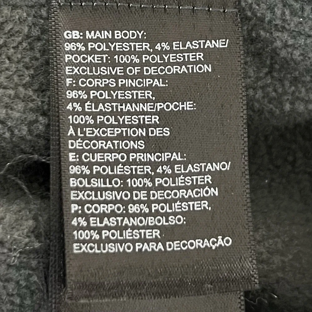 The North Face Sweater‎ Mens Large Gray Fleece Half Zip Pullover Hiking Outdoor
